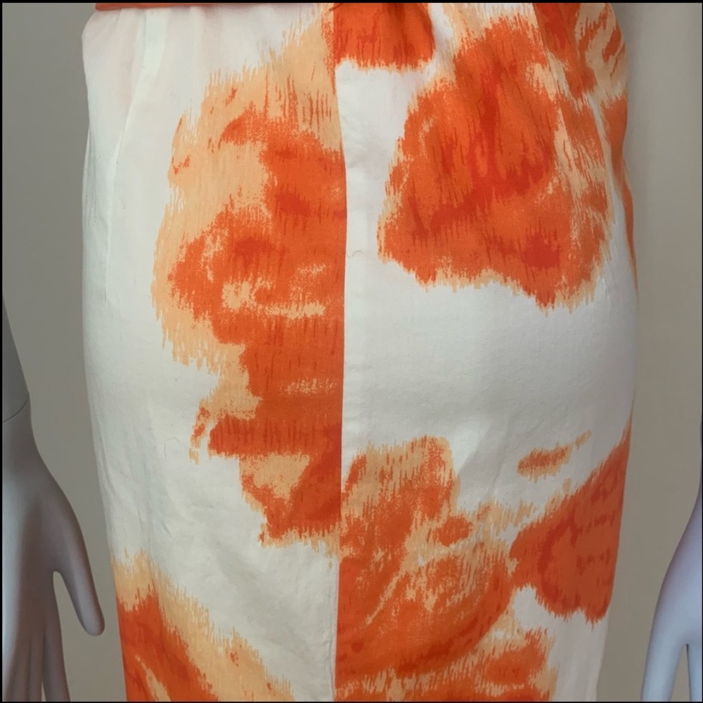 Anthropologie Moulinette Soeurs Orange Blossom Dress Floral Print Cotton Size 6 - Picture 12 of 15